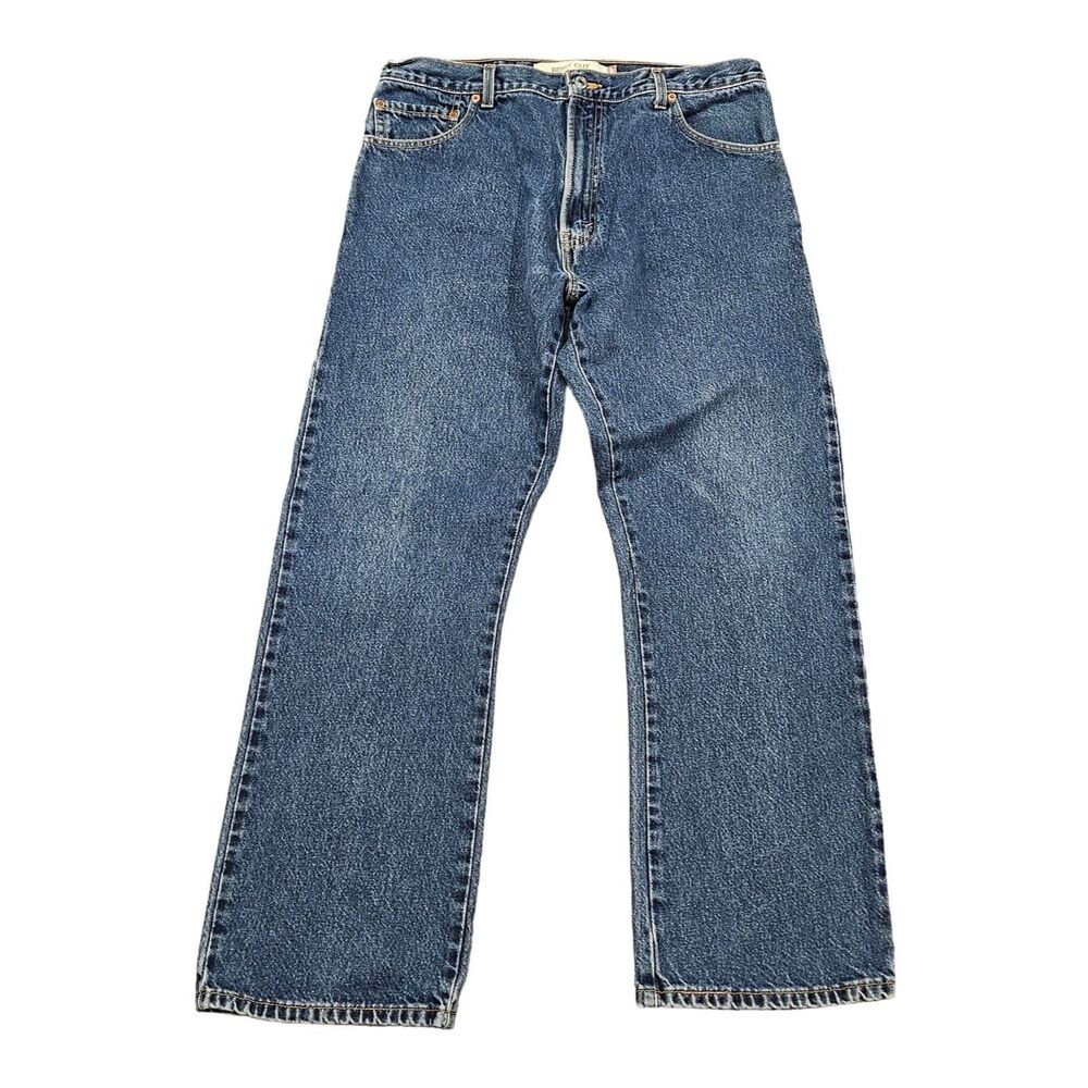 Levi Strauss Men's 517 Medium Wash Boot Cut Jeans Size 36X29 Trademark Red Tab